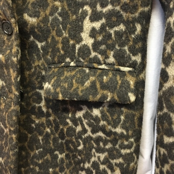 𝅺SUZY Sheer Leopard Car Coat length Blazer - Picture 4 of 6